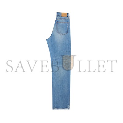YSL V-WAIST LONG BAGGY JEANS 834135Y28EA4093